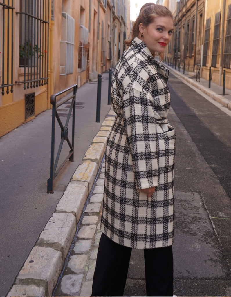 Manteau Louise Tweed - Disponible en Précommande -25% - elleanor de provence, garde robe made in france