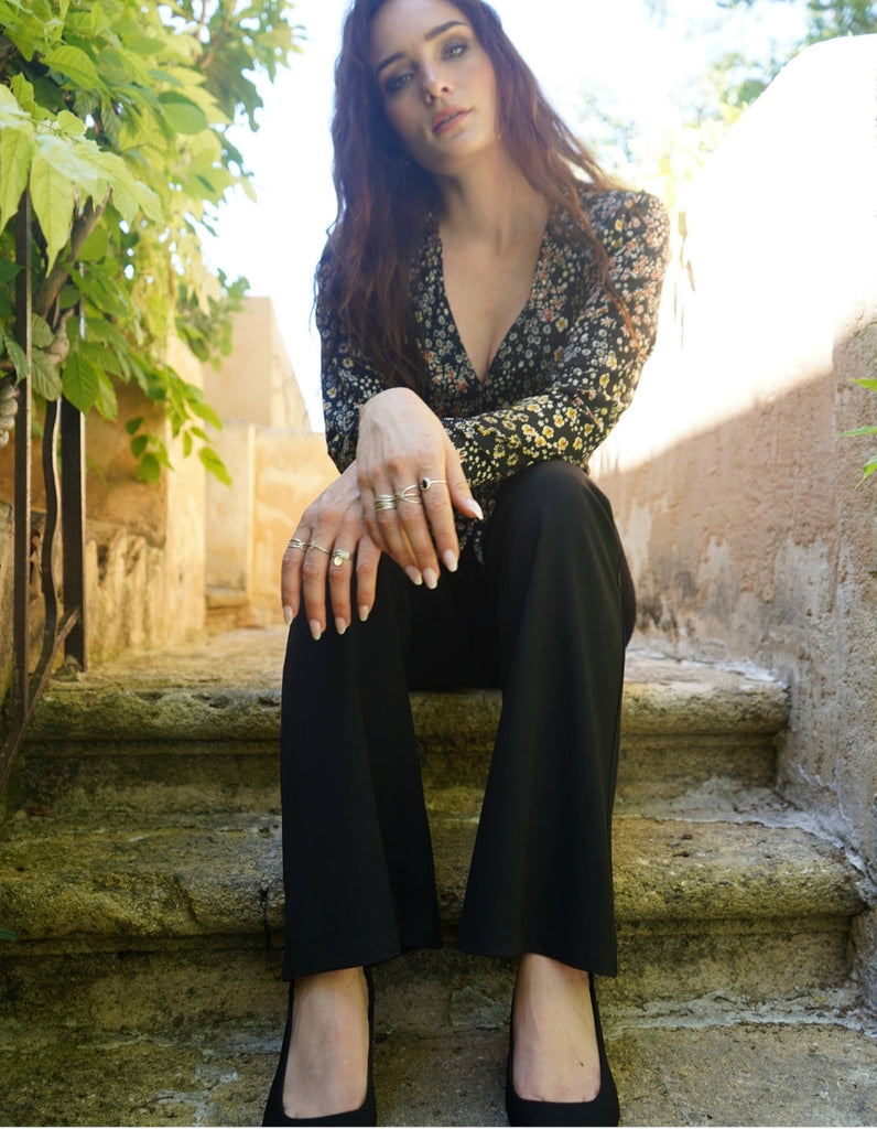 Le Top Sidney - Imprimé Fleuri - En stock - elleanor de provence, garde robe made in france