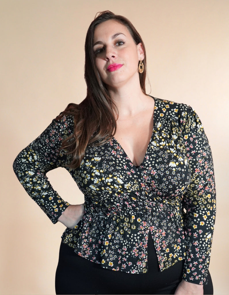 Le Top Sidney - Imprimé Fleuri - En stock - elleanor de provence, garde robe made in france