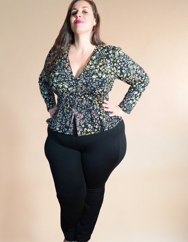 Le Top Sidney - Imprimé Fleuri - En stock - elleanor de provence, garde robe made in france