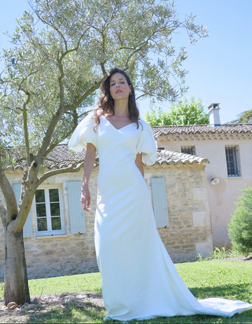 La robe de mariée Lyra - elleanor de provence, garde robe made in france