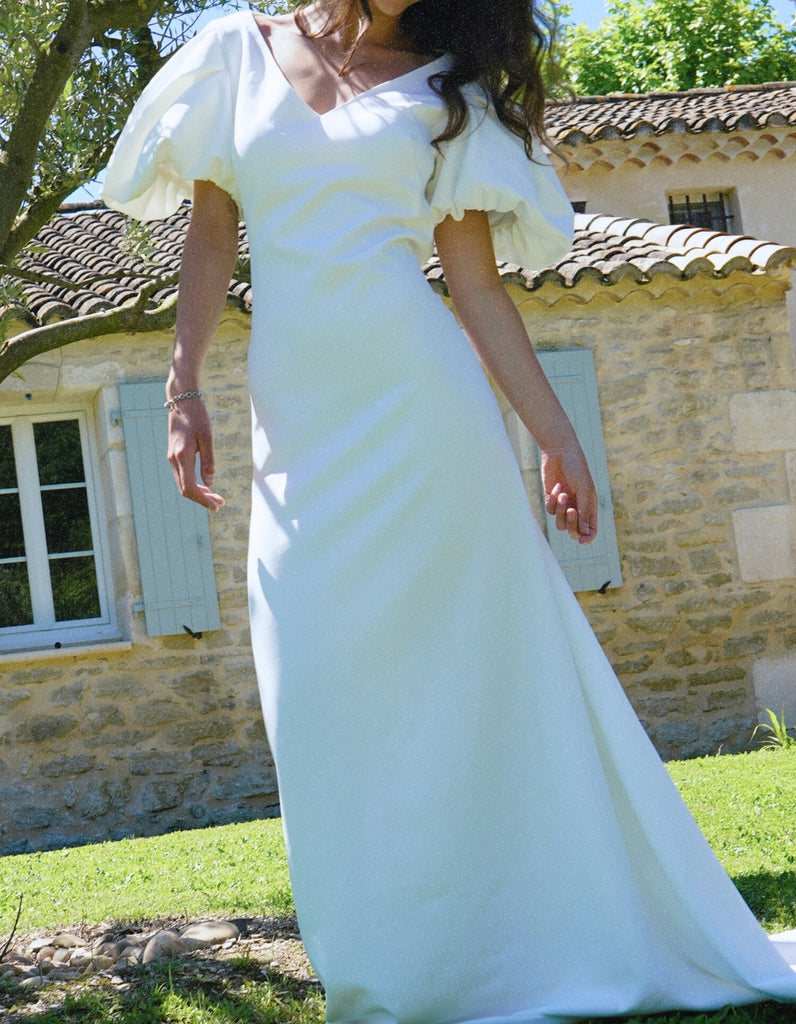 La robe de mariée Lyra - elleanor de provence, garde robe made in france