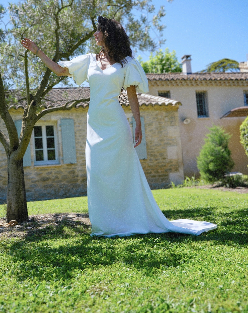 La robe de mariée Lyra - elleanor de provence, garde robe made in france