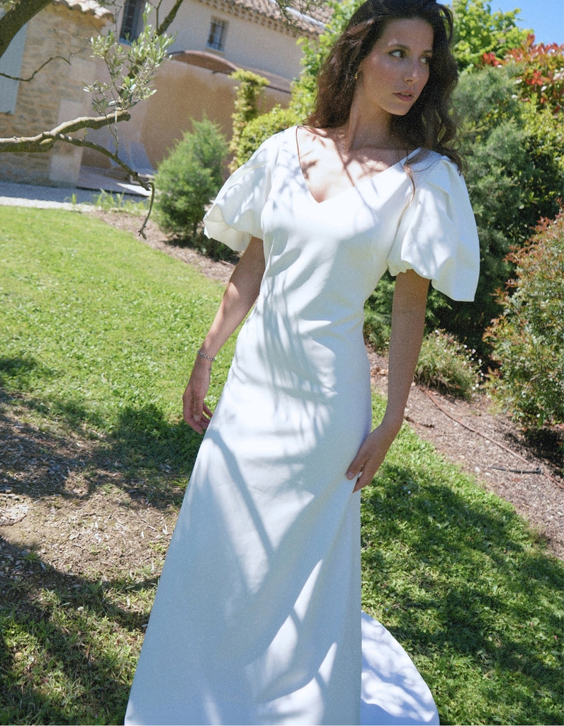 La robe de mariée Lyra - elleanor de provence, garde robe made in france