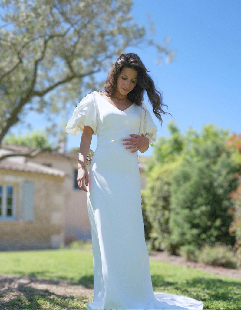 La robe de mariée Lyra - elleanor de provence, garde robe made in france