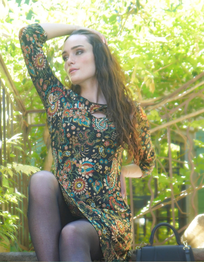 La robe Vermeille - Imprimé Cachemire - En cours de confection -10% - elleanor de provence, garde robe made in france