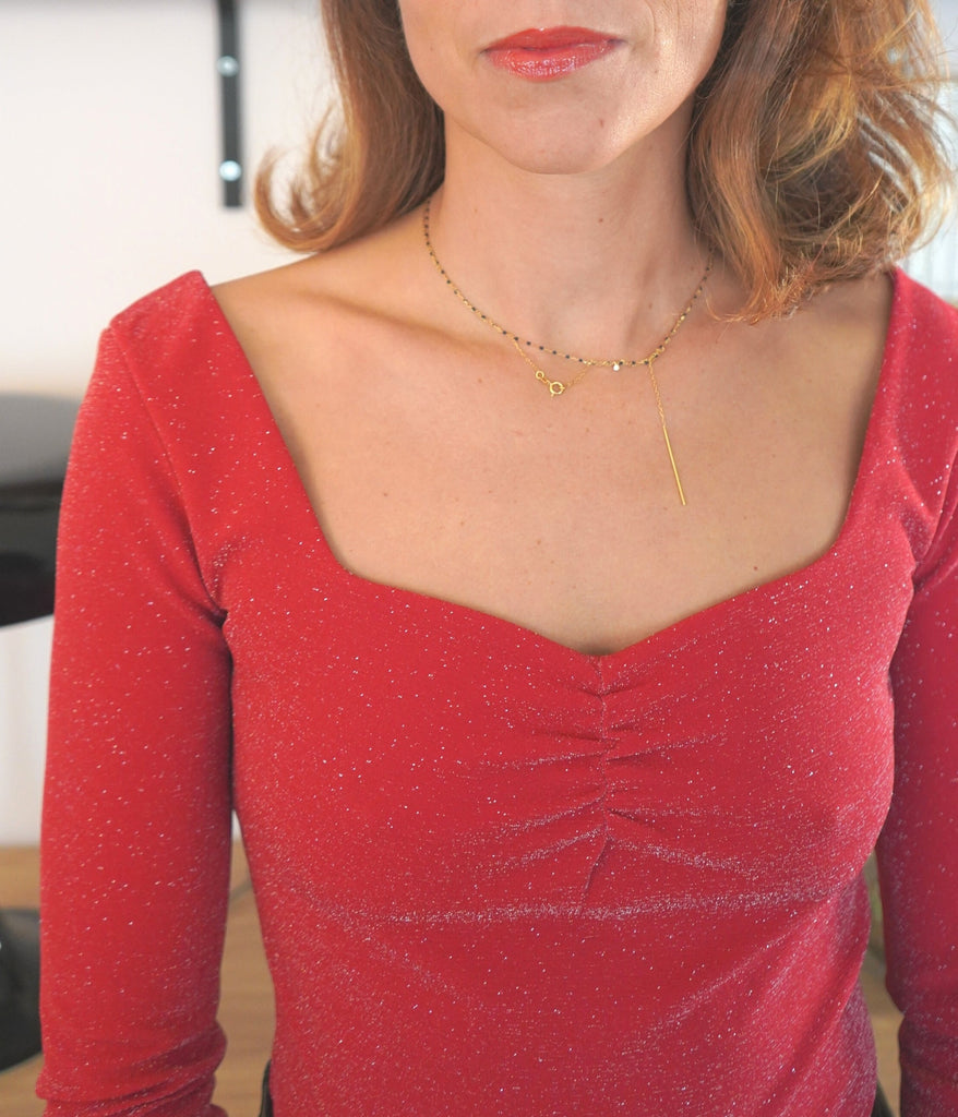 Le Body Sophia pailleté - En stock - elleanor de provence, garde robe made in france