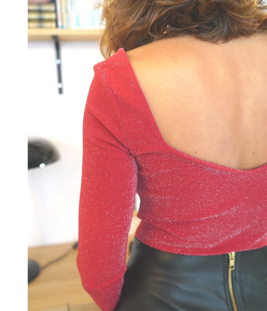 Le Body Sophia pailleté - En stock - elleanor de provence, garde robe made in france