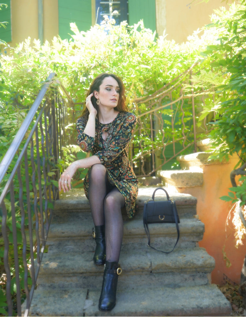 La robe Vermeille - Imprimé Cachemire - En cours de confection -10% - elleanor de provence, garde robe made in france