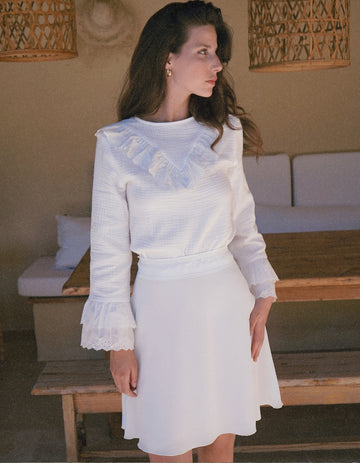 La Blouse Isadora - elleanor de provence, garde robe made in france