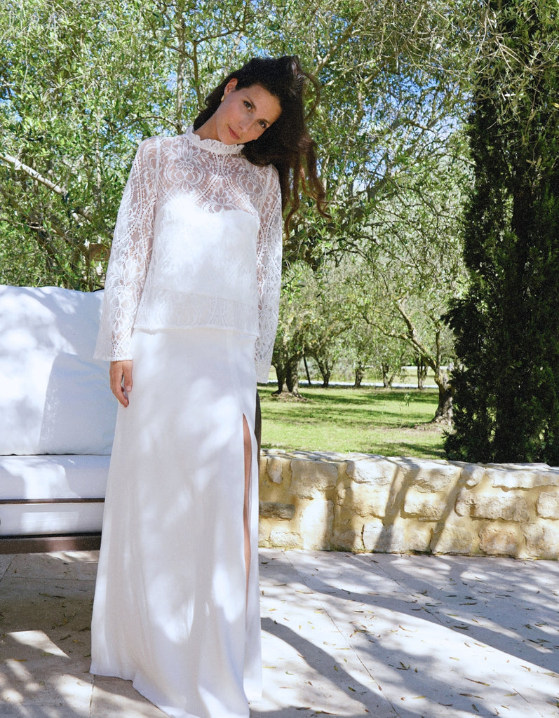 L'ensemble de Mariée Léonie - elleanor de provence, garde robe made in france