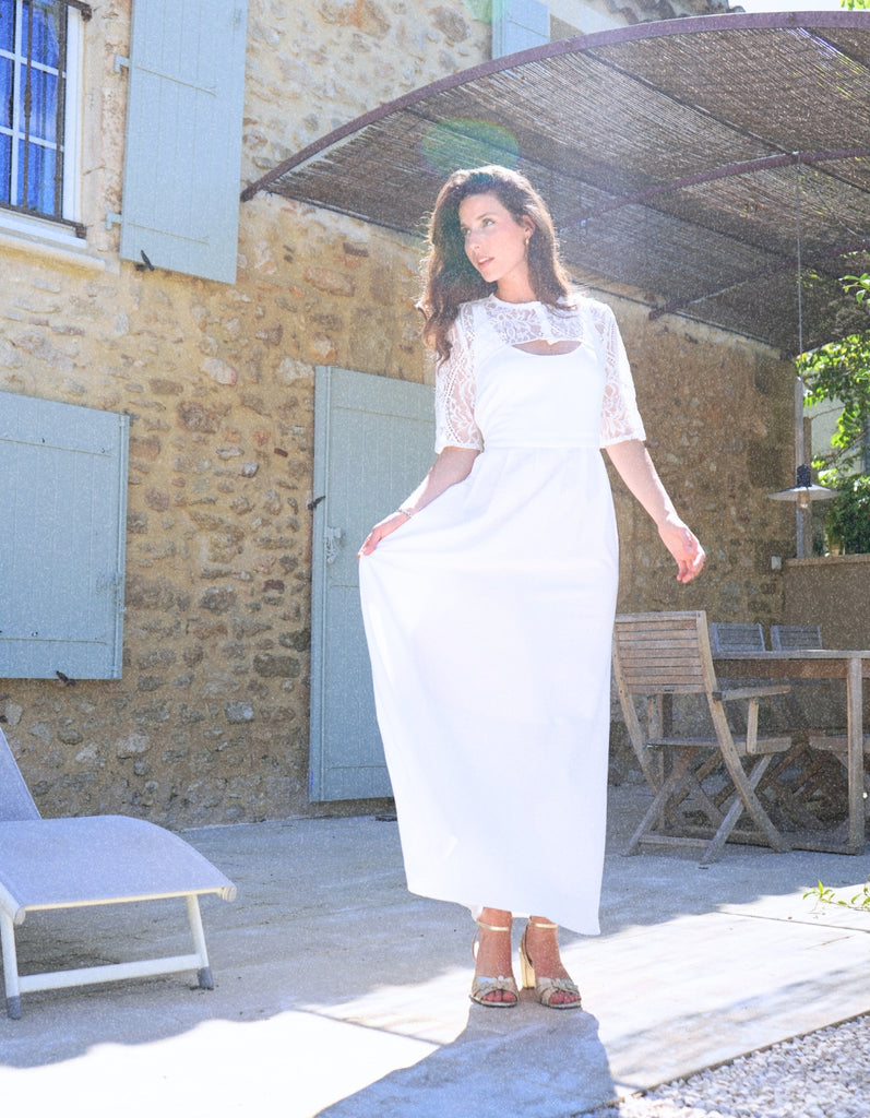 La robe Isaé - elleanor de provence, garde robe made in france