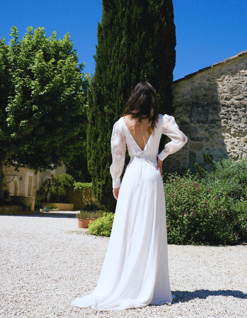La robe de mariée Estelle - elleanor de provence, garde robe made in france