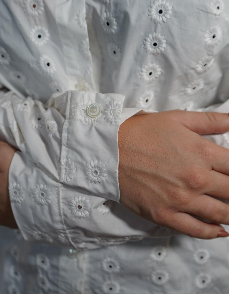 La chemise Angèle Broderies Anglaises - En stock - elleanor de provence, garde robe made in france