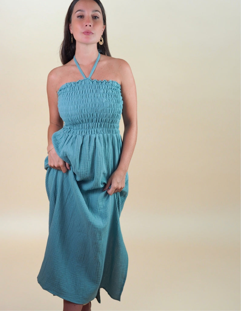 La robe Lavandou Bustier 3en1 - elleanor de provence, garde robe made in france