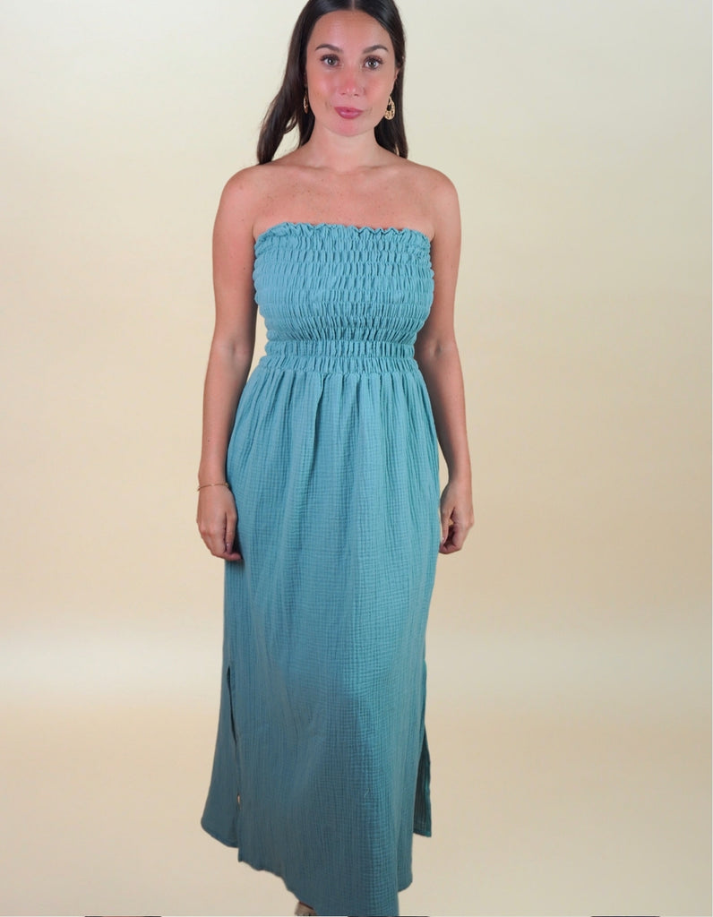 La robe Lavandou Bustier 3en1 - elleanor de provence, garde robe made in france