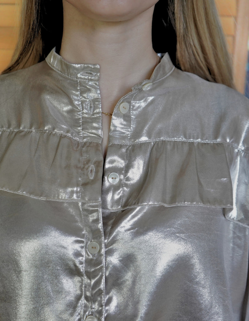 La Blouse Athena Or - En stock - elleanor de provence, garde robe made in france