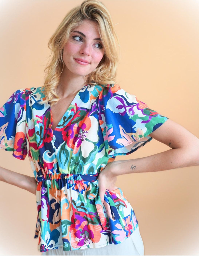 Top Lourmarin - Motifs - En stock - elleanor de provence, garde robe made in france