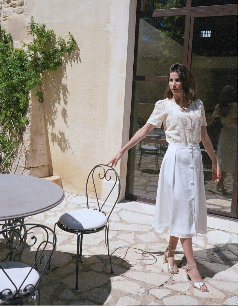Le chemisier Kat - elleanor de provence, garde robe made in france
