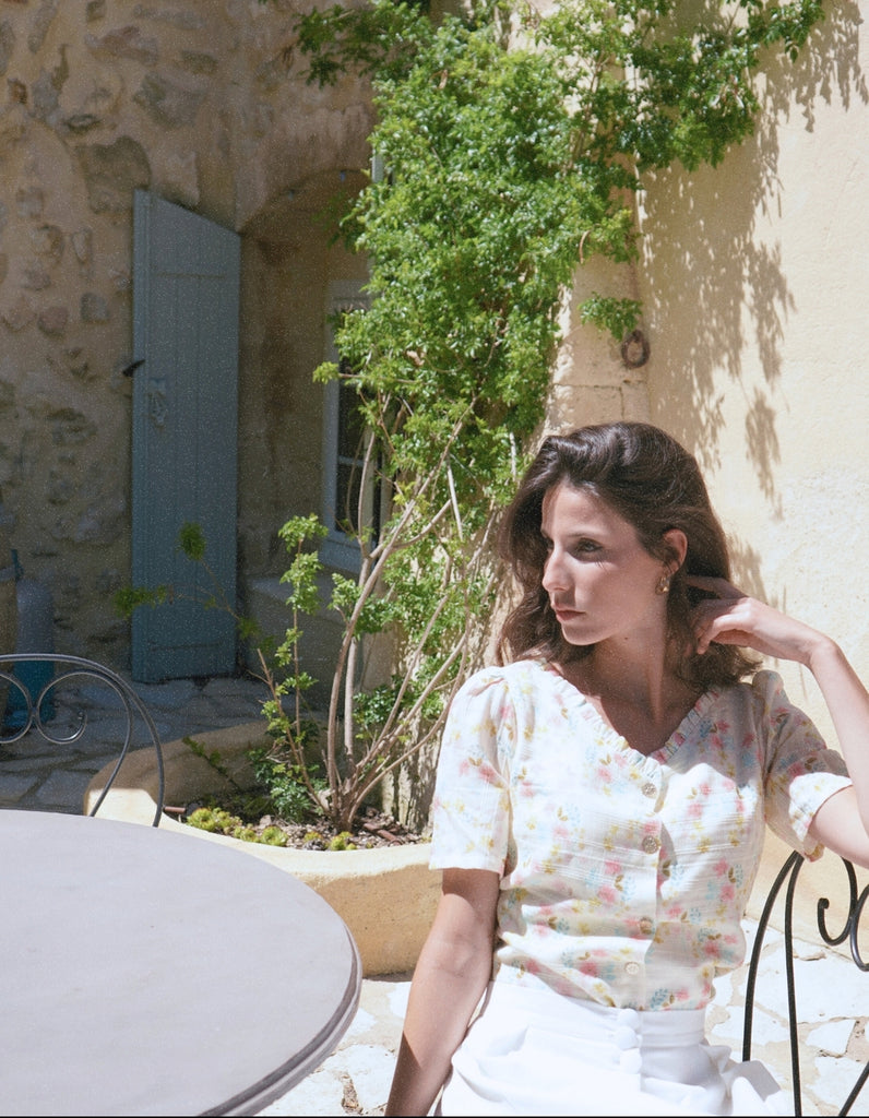 Le chemisier Kat - elleanor de provence, garde robe made in france