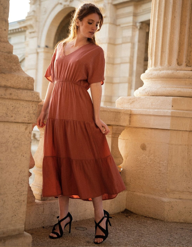 La robe Garance - En stock - elleanor de provence, garde robe made in france
