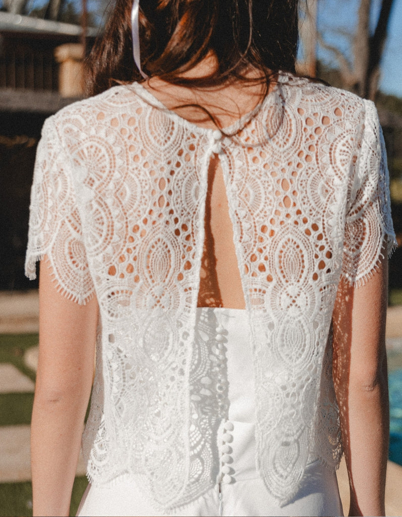 La Blouse en dentelles Emilia - elleanor de provence, garde robe made in france