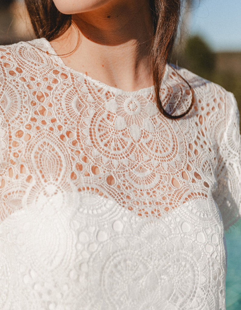 La Blouse en dentelles Emilia - elleanor de provence, garde robe made in france