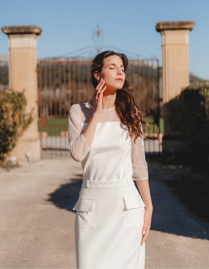 La jupe Carla - elleanor de provence, garde robe made in france