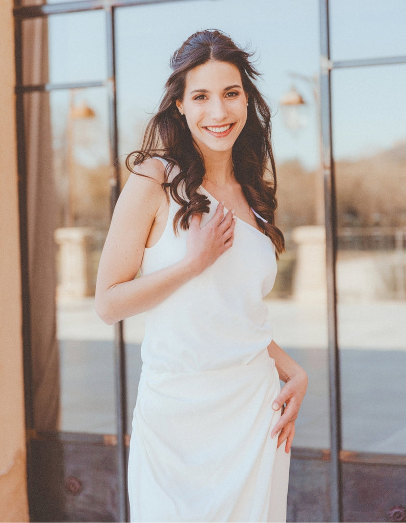 Le Haut Emilia Drapé - elleanor de provence, garde robe made in france