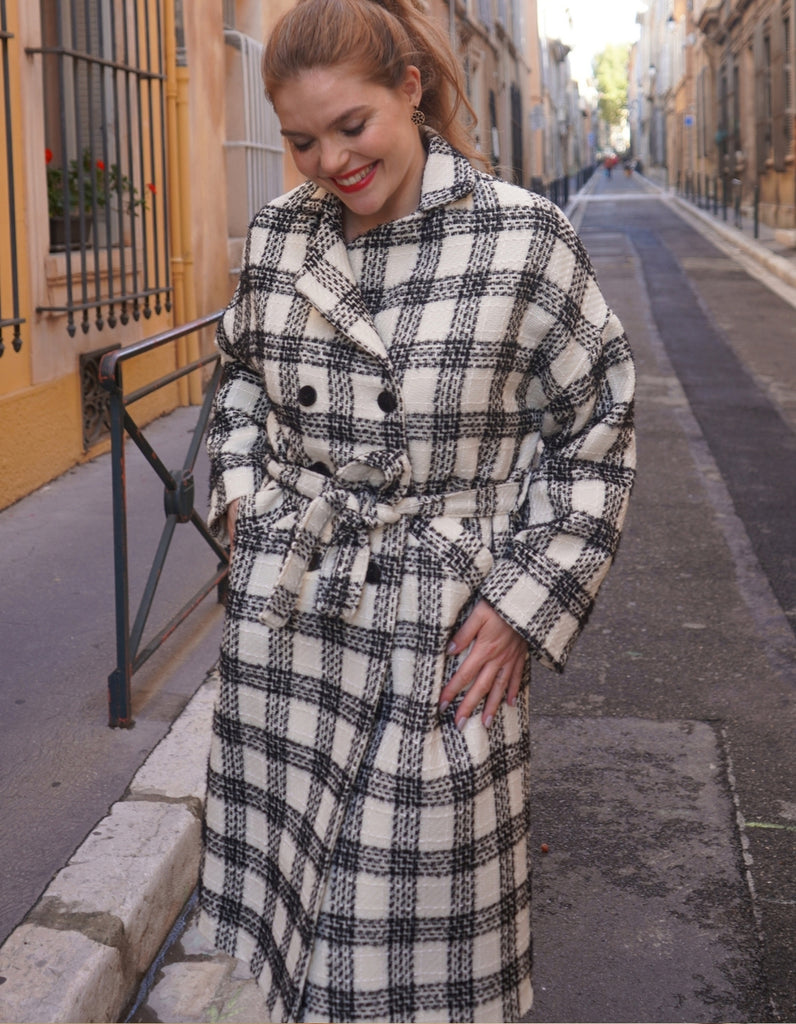 Manteau Louise Tweed - Disponible en Précommande -25% - elleanor de provence, garde robe made in france