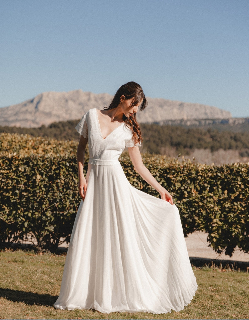 La robe Sophia - elleanor de provence, garde robe made in france