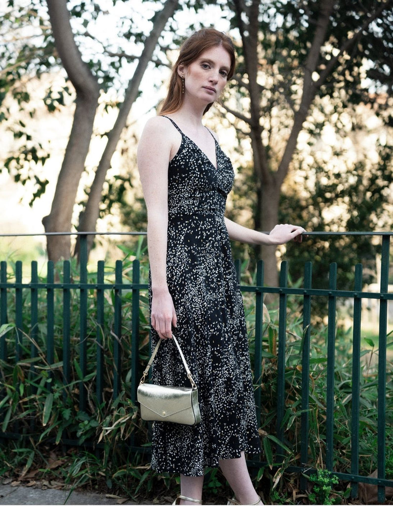 La Robe Elisa - Pois - En stock - elleanor de provence, garde robe made in france