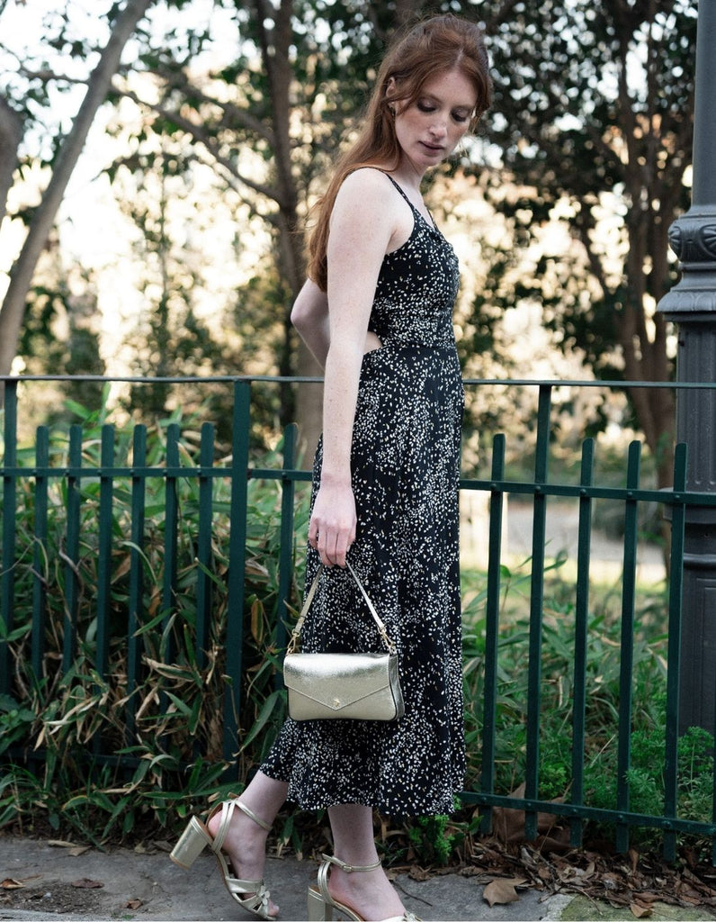 La Robe Elisa - Pois - En stock - elleanor de provence, garde robe made in france