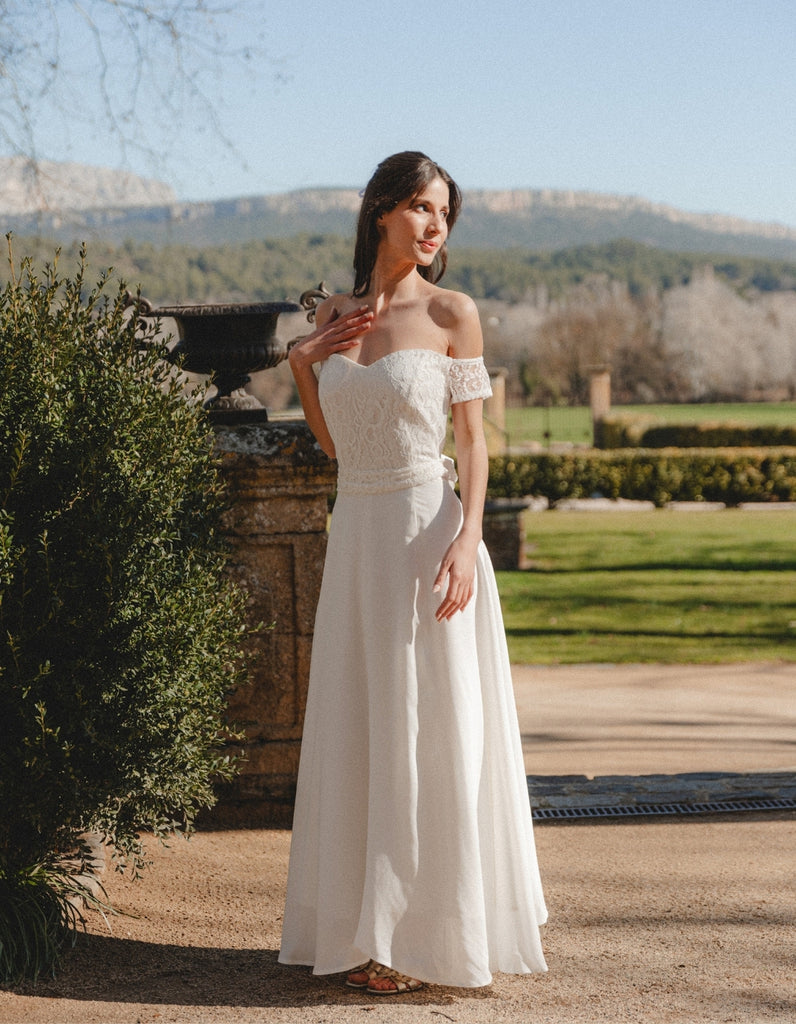 La robe de mariée Suzanne - elleanor de provence, garde robe made in france