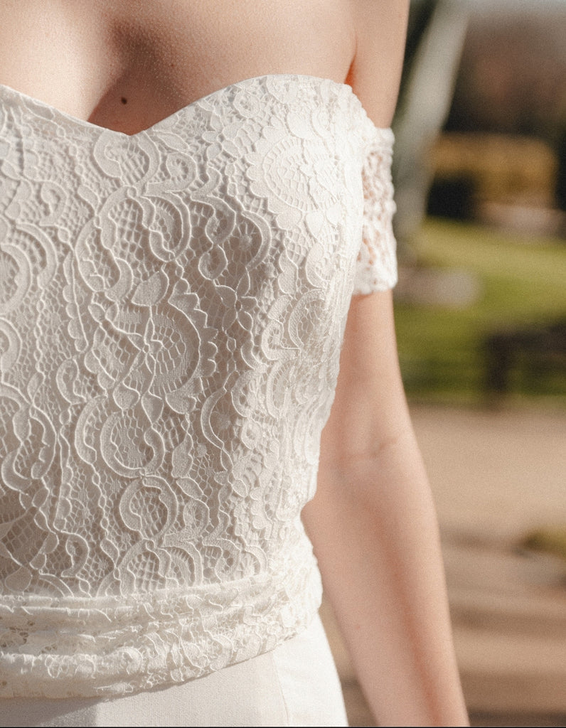 La robe de mariée Suzanne - elleanor de provence, garde robe made in france