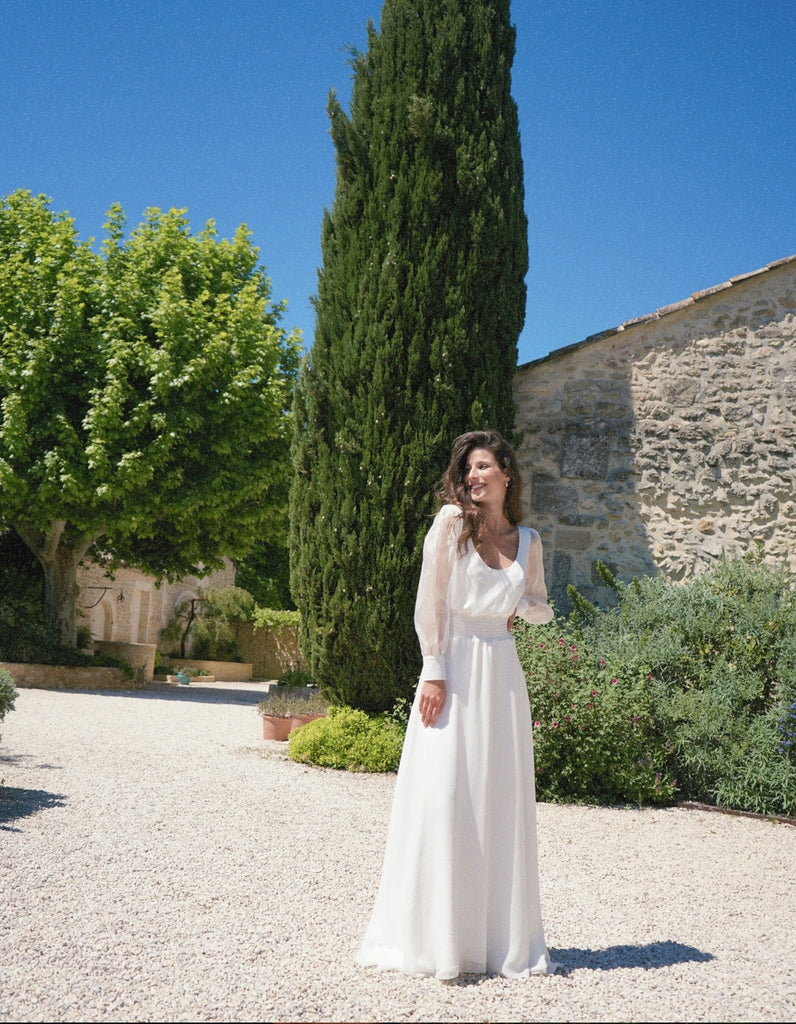 La robe de mariée Estelle - elleanor de provence, garde robe made in france