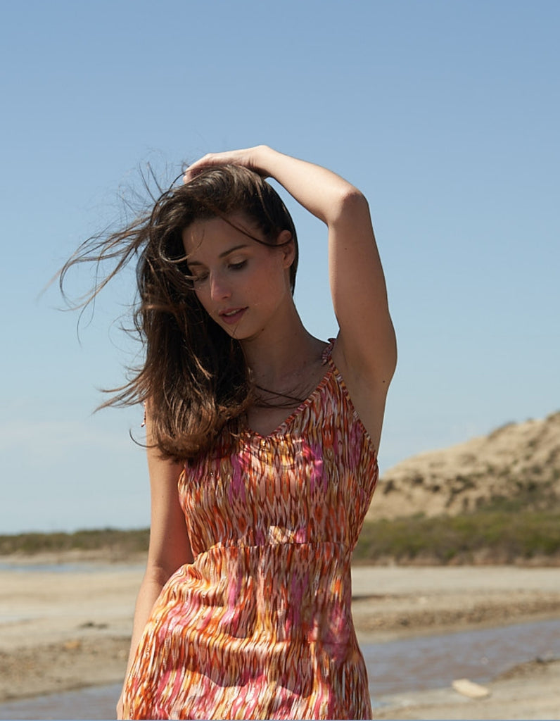 La robe Emilia Imprimé et pardessus Terra - elleanor de provence, garde robe made in france