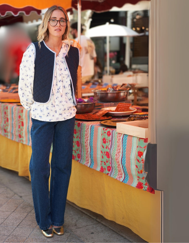 Le Jean Meta Bleu - En stock- Produit Outlet - elleanor de provence, garde robe made in france