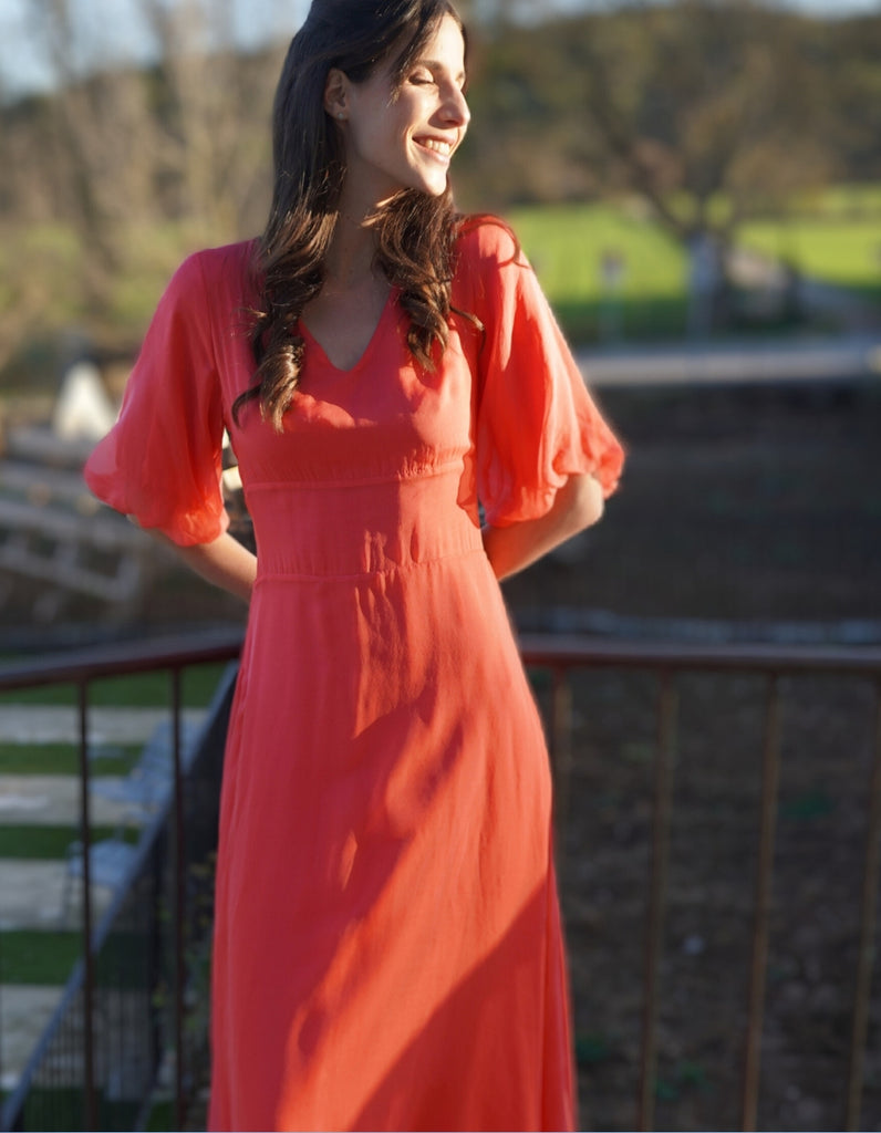 La robe Alix en mousseline de soie- Personnalisable - elleanor de provence, garde robe made in france