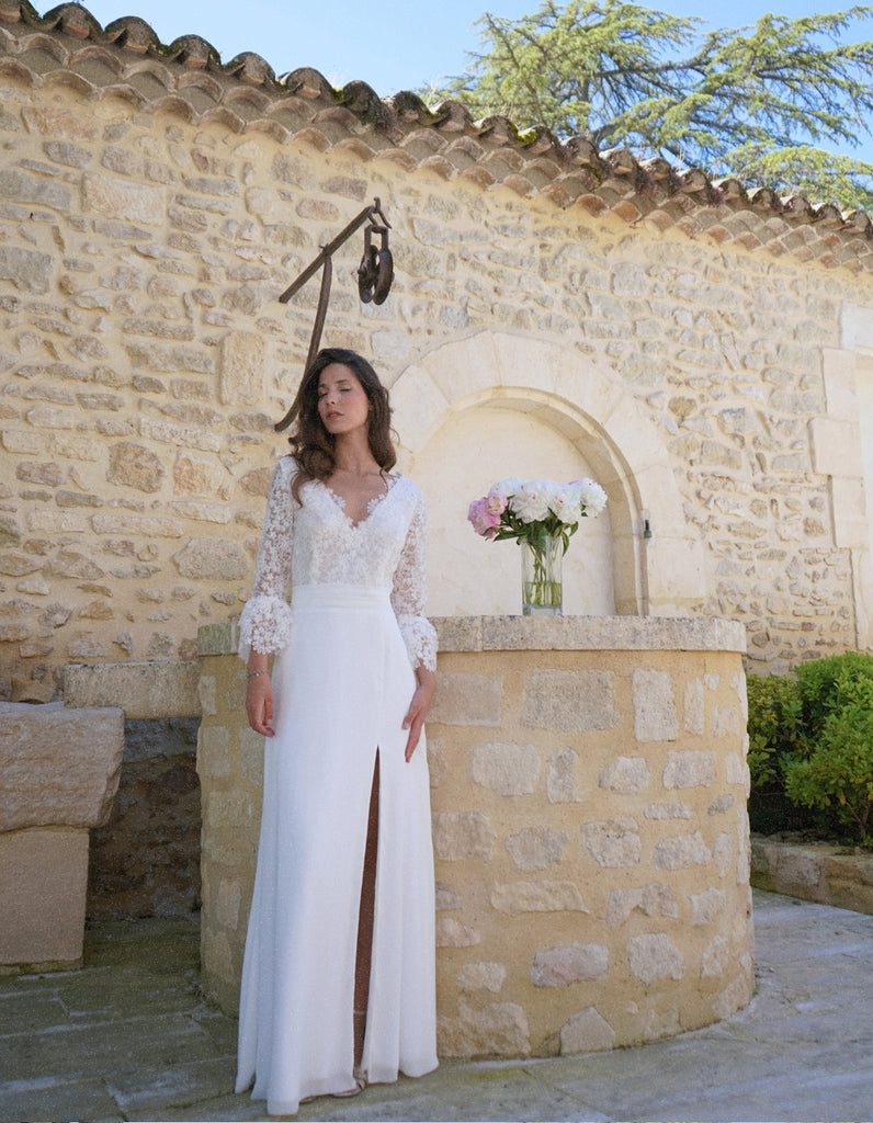 La robe de mariée Diana - elleanor de provence, garde robe made in france