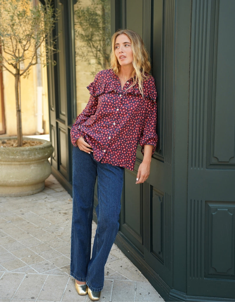 Le Jean Meta Bleu - En stock- Produit Outlet - elleanor de provence, garde robe made in france
