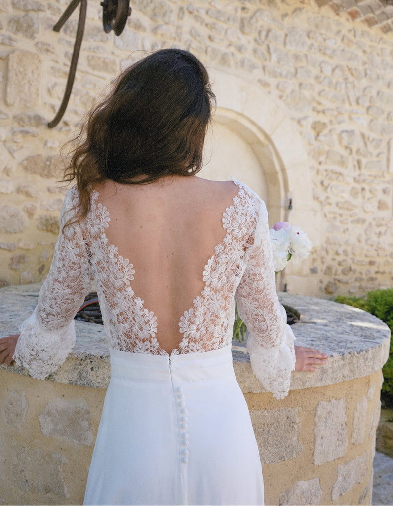 La robe de mariée Diana - elleanor de provence, garde robe made in france