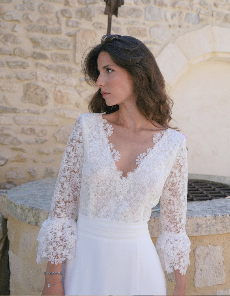 La robe de mariée Diana - elleanor de provence, garde robe made in france