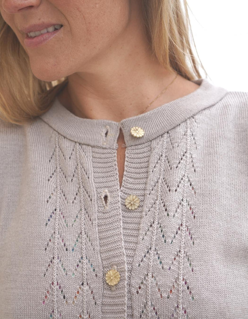 Gilet Chloé - Beige - En cours de confection -10% - elleanor de provence, garde robe made in france