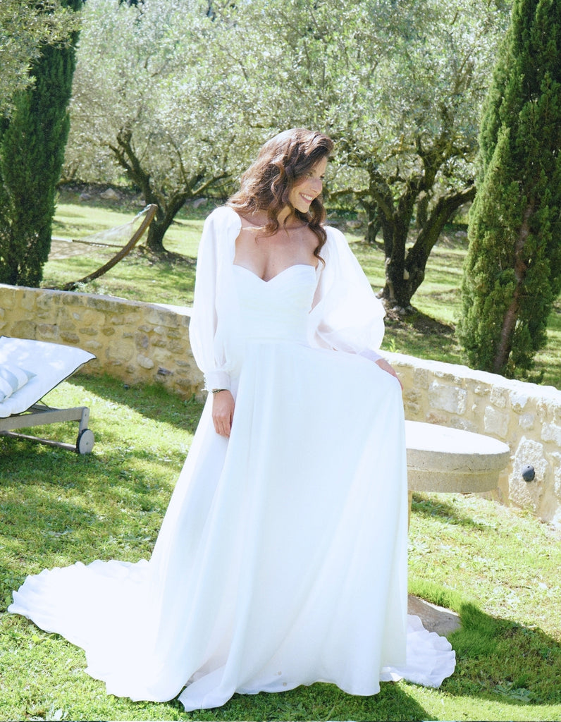 La robe de mariée Anaé - elleanor de provence, garde robe made in france