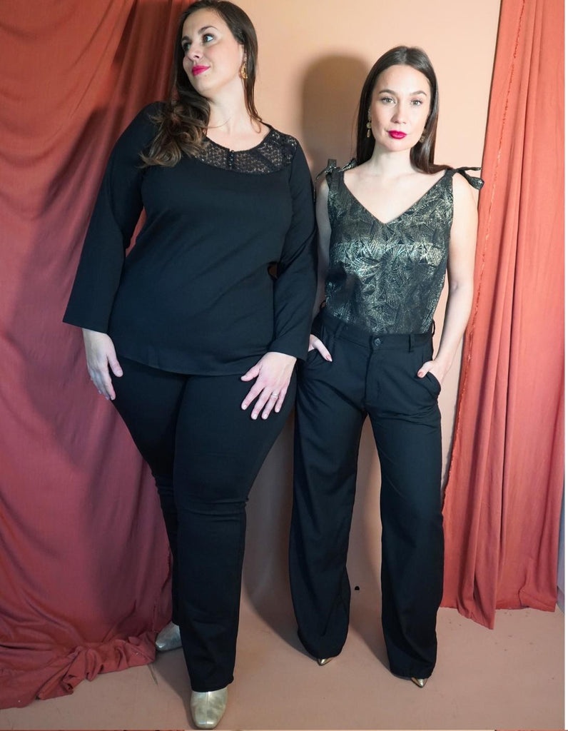 Le Top Eva Feuilles d'Or - En stock - elleanor de provence, garde robe made in france