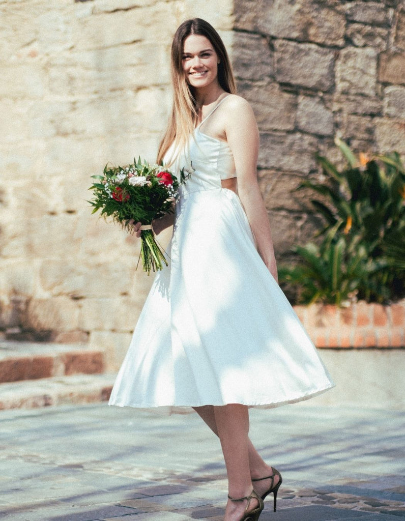 La robe Judith satin - En précommande -15% - elleanor de provence, garde robe made in france