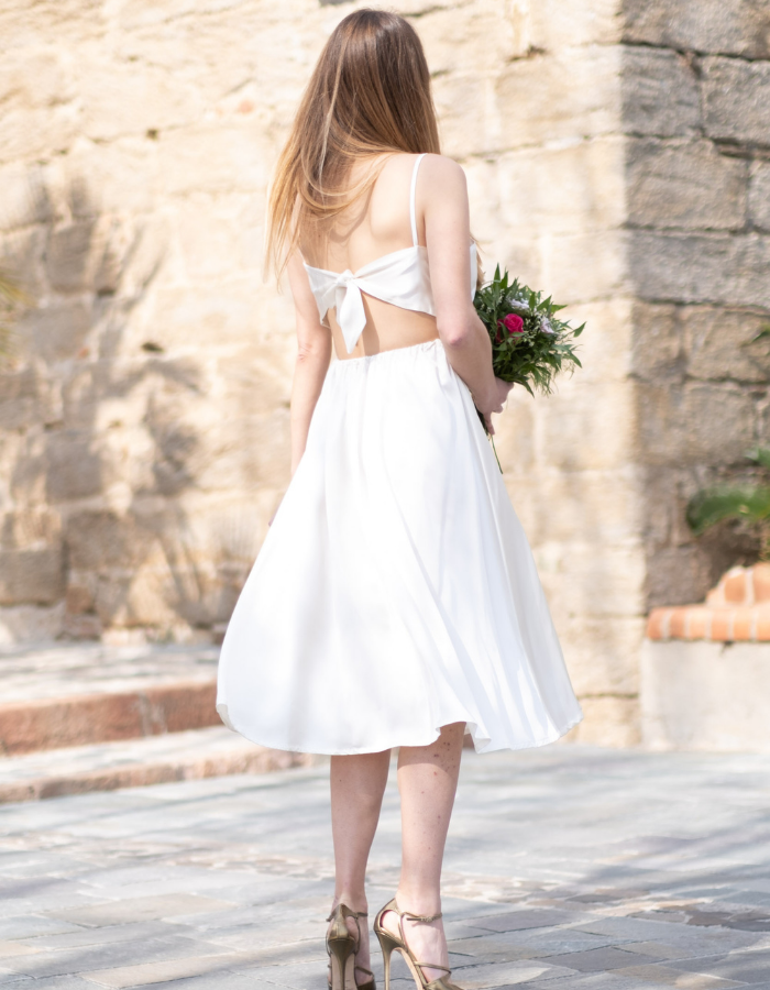 La robe Judith satin - En précommande -15% - elleanor de provence, garde robe made in france