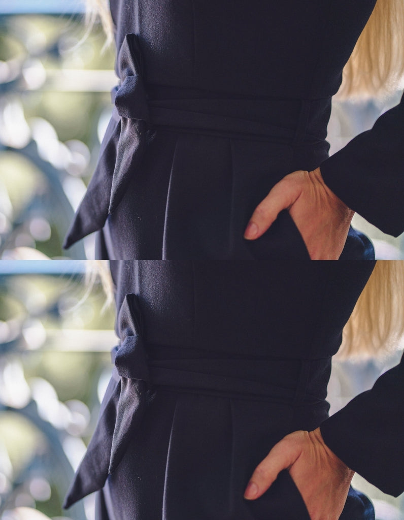 La combinaison Alicia Bleu Marine - En stock - elleanor de provence, garde robe made in france