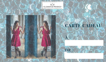 La Carte Cadeau - elleanor de provence, garde robe made in france